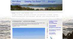 Desktop Screenshot of campingportblanc.com